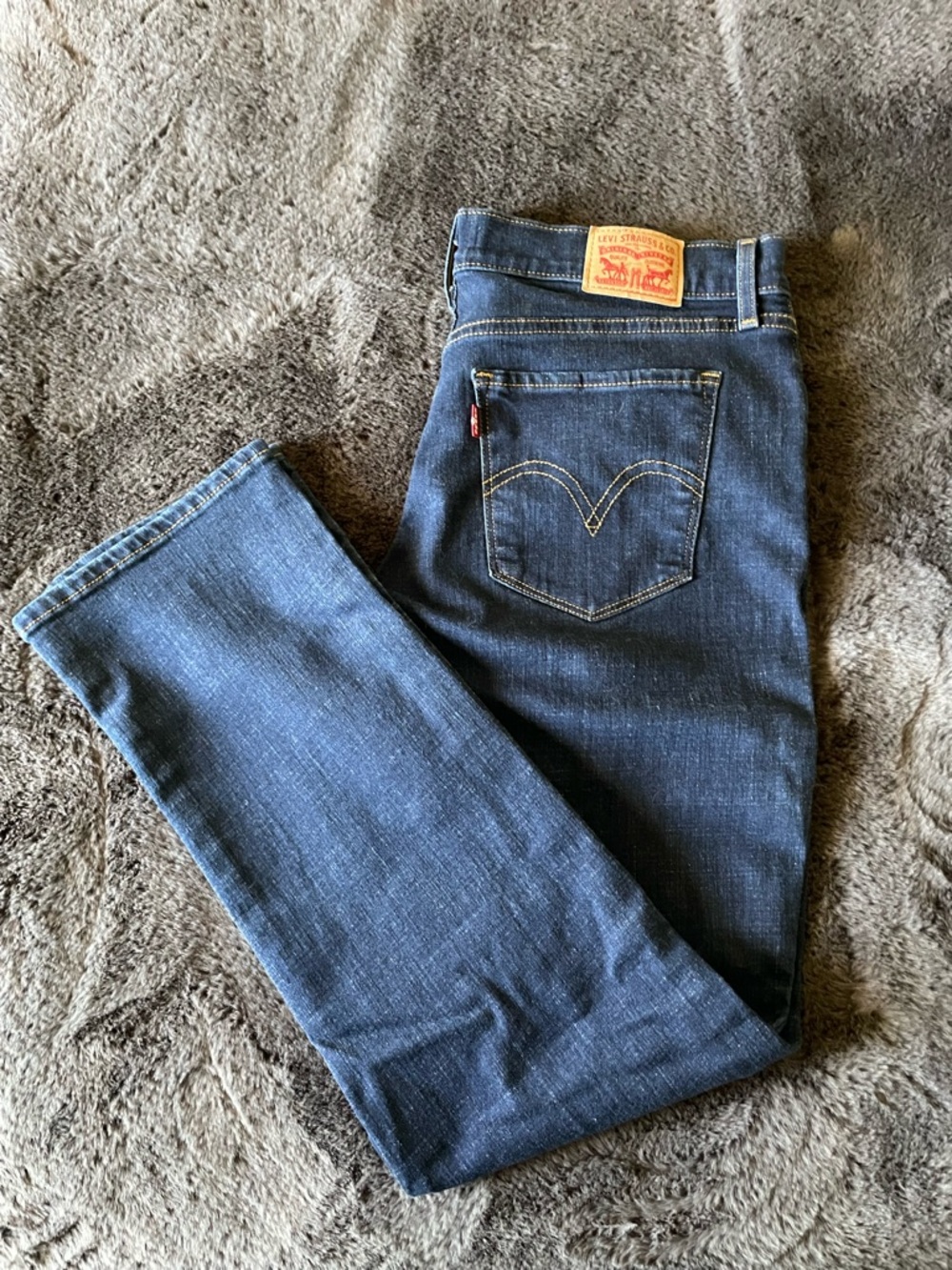 Levi's Dark Blue Straight Leg Jeans